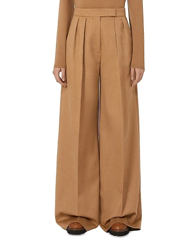 Max Mara Ori Camel Wool Trousers