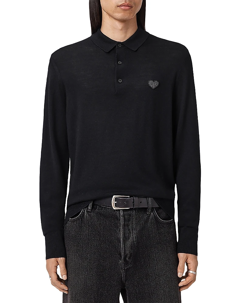 Allsaints Lover Merino Ls Polo