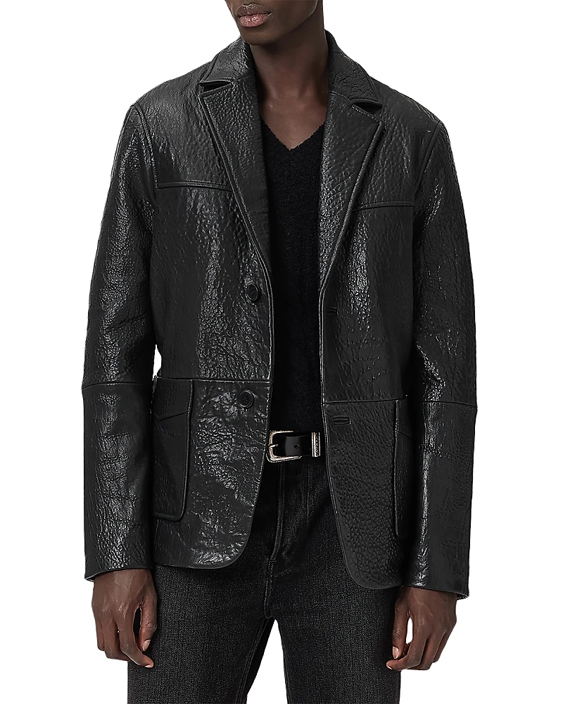 Allsaints Shadwell Leather Blazer