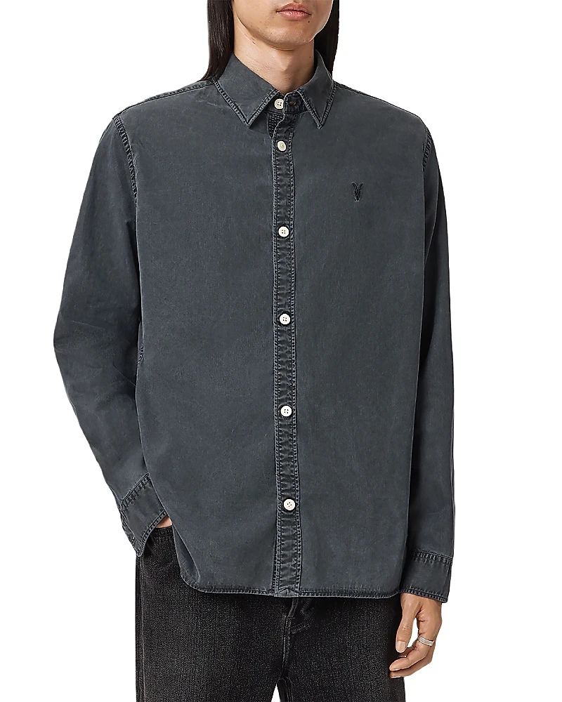 Allsaints Bodhi Relaxed Fit Button Front Shirt