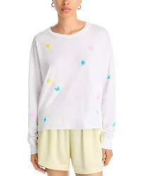 Aqua Emma Drop Shoulder Crop Tee - Exclusive