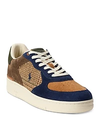 Polo Ralph Lauren Masters Court Suede & Tweed Sneakers