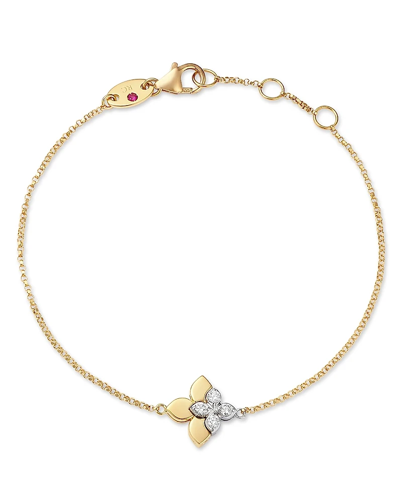 Roberto Coin 18K Yellow & White Gold Diamond Love