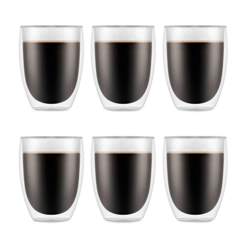 Pavina Double Wall Glasses, Set of 6