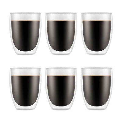 Pavina Double Wall Glasses, Set of 6