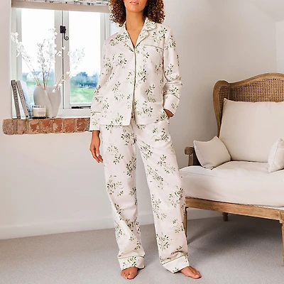 Christy Peashoots Printed Cotton Pajama Set