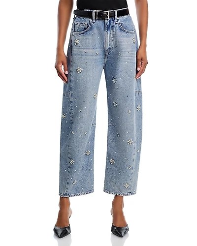 rag & bone Charlie High Rise Ankle Barrel Jeans