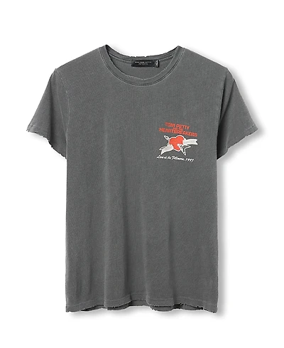 Junk Food Clothing Women's Tom Petty American Girl Vintage-like Tee