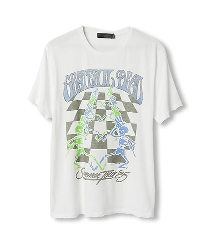 Junk Food Clothing Unisex Grateful Dead Checkers Vintage Tee