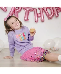 Girls' Birthday Patch Sweatshirt - Baby, Little Kid, Big Kid