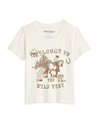KatieJnyc Girls' Tween Wild West Graphic Tee - Big Kid