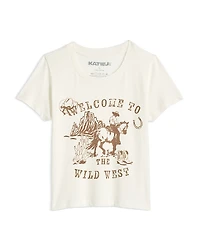 KatieJnyc Girls' Tween Wild West Graphic Tee - Big Kid