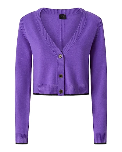 Pinko Stromboli Wool & Cashmere V Neck Cardigan Sweater