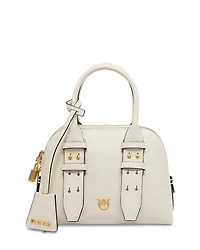 Pinko Leather Bowling Bag Zip Mini