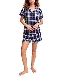 Petite Plume Oxford Tartan Pajama Set
