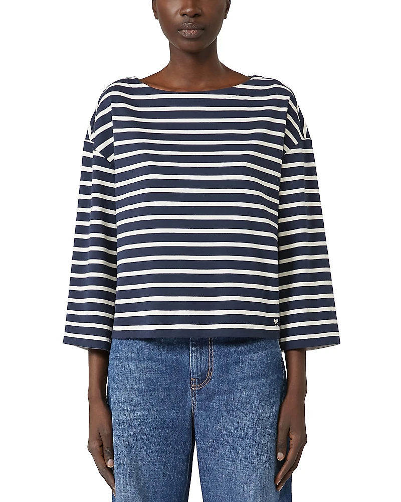 Weekend Max Mara Striped Boat Neck Top