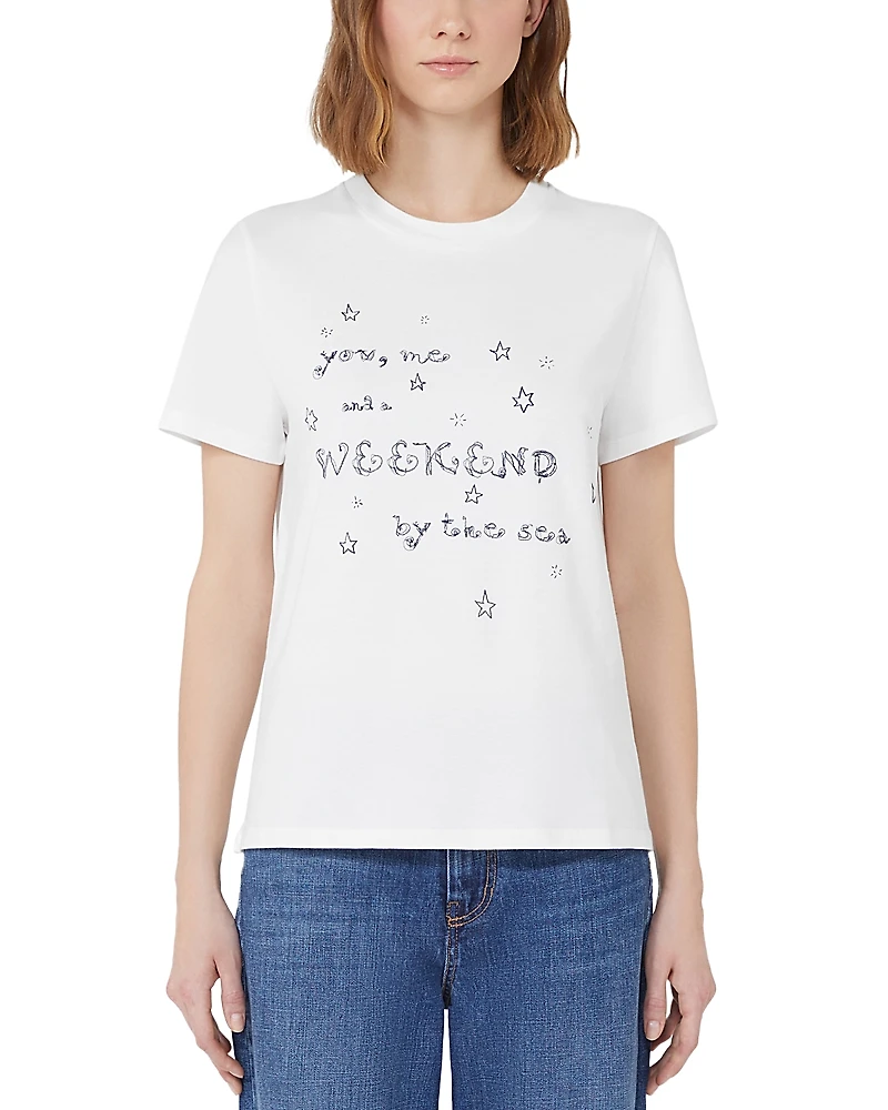 Weekend Max Mara Ara Embroidered Tee