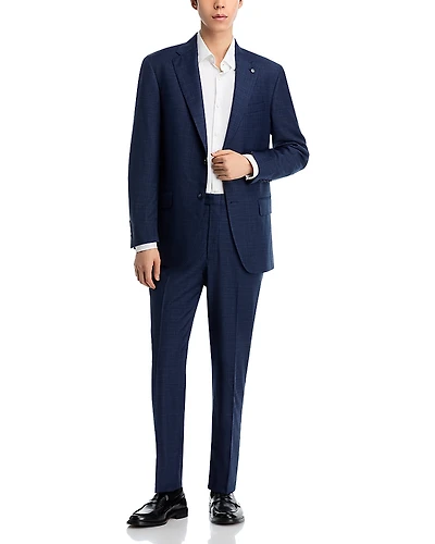 Hart Schaffner Marx New York Textured Solid Classic Fit Suit