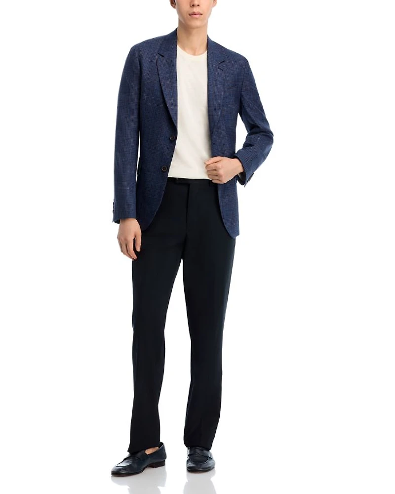 Plaid Regular Fit Soft Sport Coat