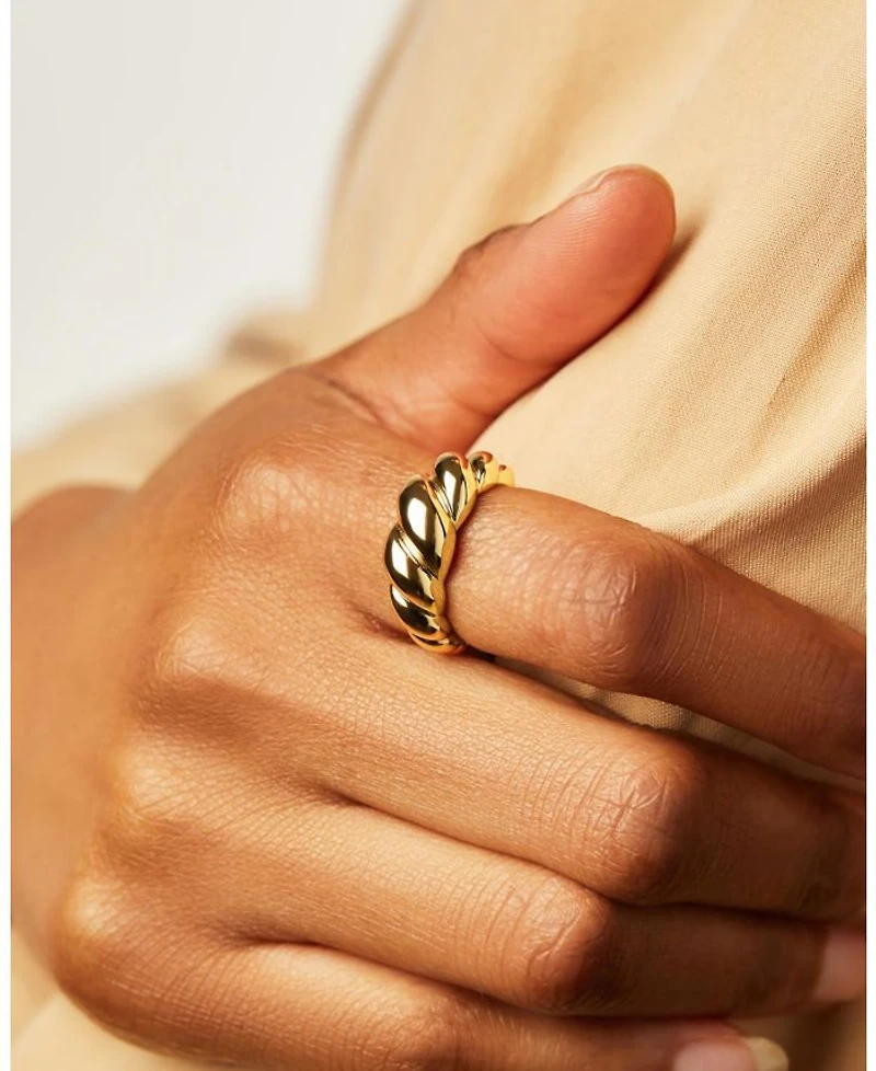Rope Bold Gold Twist Ring