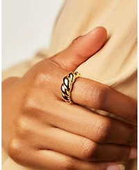 Rope Bold Gold Twist Ring