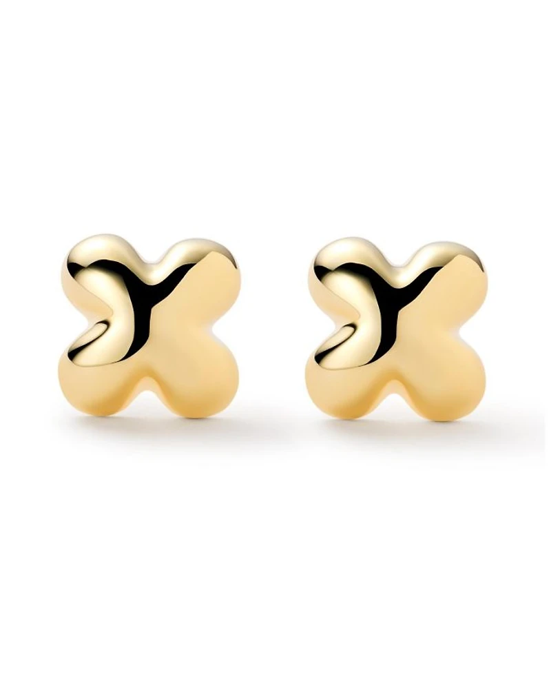 Gold Cassia Stud Earrings