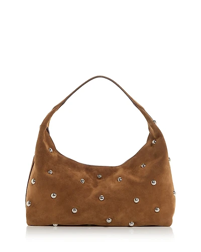Madewell The Mylie Embellished Slouchy Suede Shoulder Bag