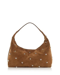 Madewell The Mylie Embellished Slouchy Suede Shoulder Bag