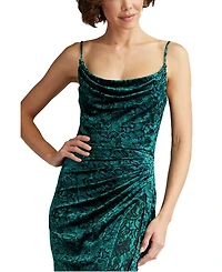 Juneau Spaghetti Strap Lace Midi Dress