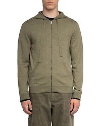 Zadig & Voltaire Clash We Double Cuff Wool Hoodie