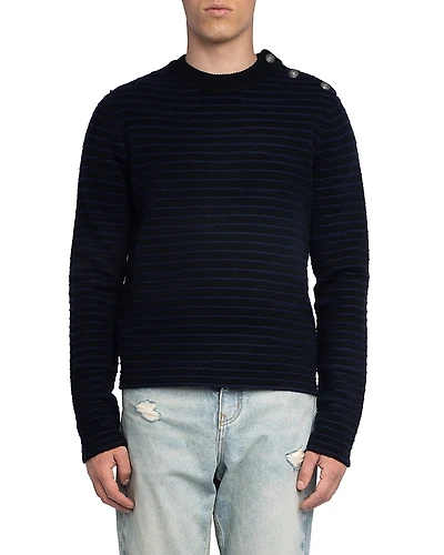 Zadig & Voltaire Spike Lc Stripes Wool Blend Sweater