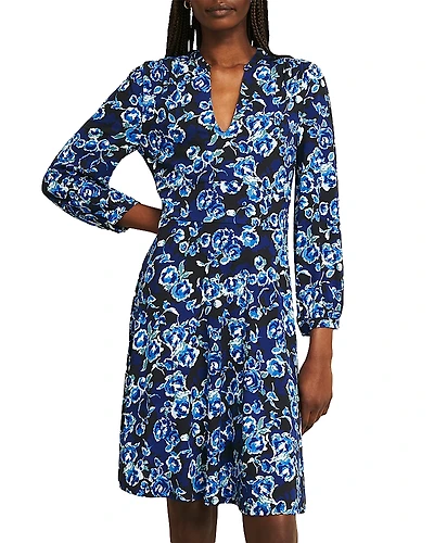 Hobbs London Petite Harper Floral Print Dress