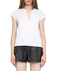 Zadig & Voltaire Tuni Mc Paris Graphic Top