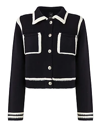 Pinko Sulcis Wool Collared Cardigan Sweater
