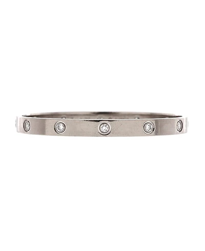 Pre-Owned Cartier Love 10 Diamond Bracelet 18K White Gold with Diamonds