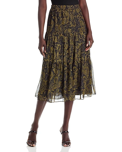 Michael Kors Paisley Midi Skirt