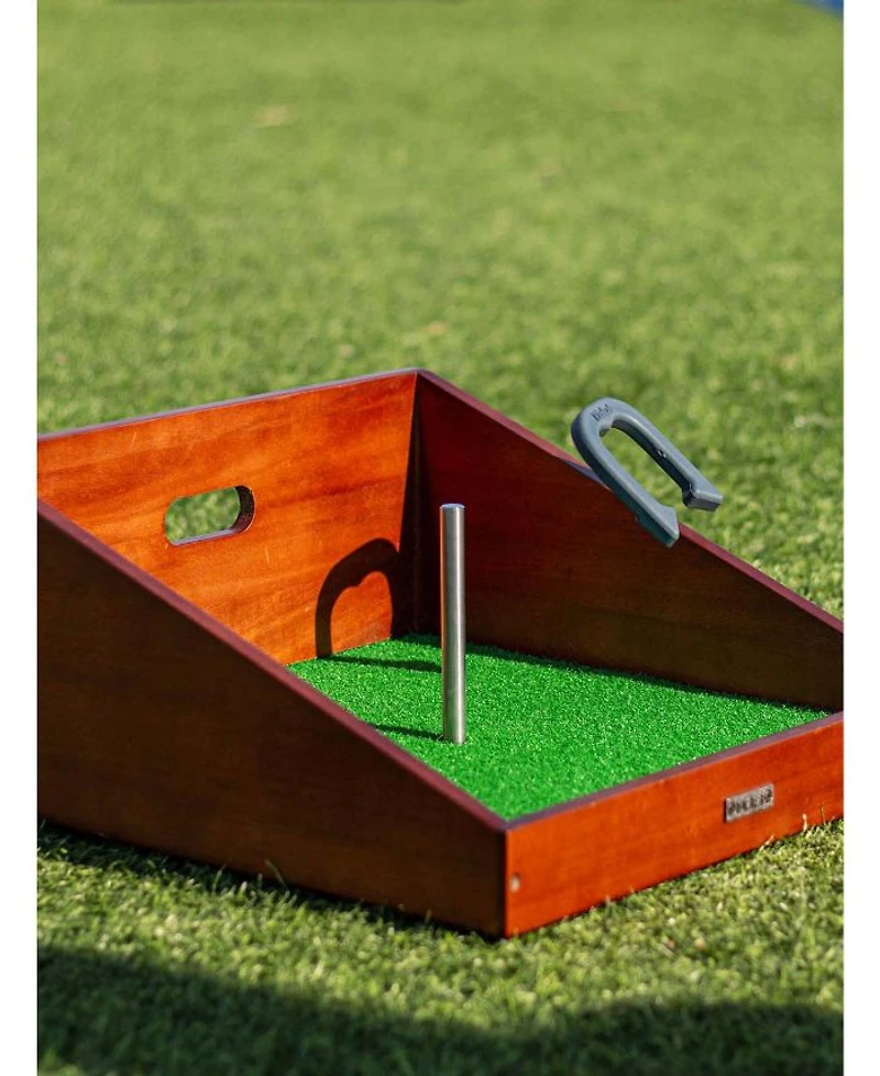 Mahogany Buckaroo Mini Horseshoes Game