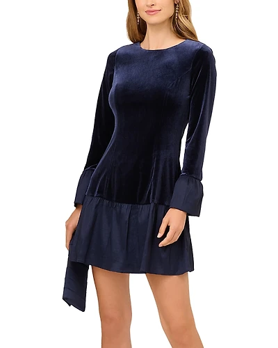 Adrianna Papell Mixed Media Mini Dress