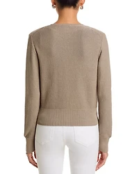 Textured Zip Front Cardigan