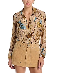 L'Agence Nina Silk Blouse