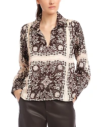 Fifteen Twenty Tess Half Placket Shirt