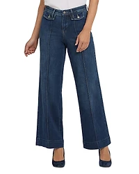 Nydj Teresa Mid Rise Wide Leg Jeans