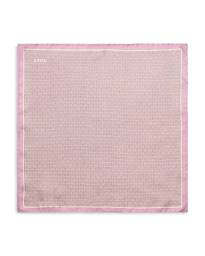 Eton Geometric Silk Pocket Square