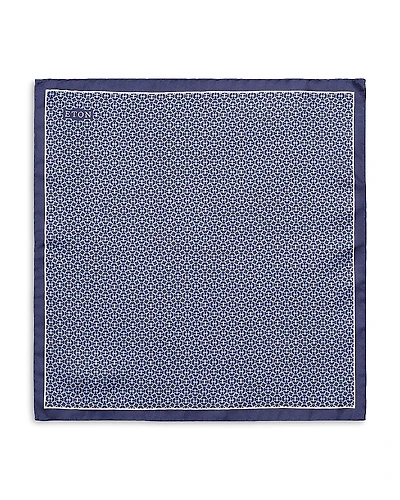 Eton Geometric Silk Pocket Square