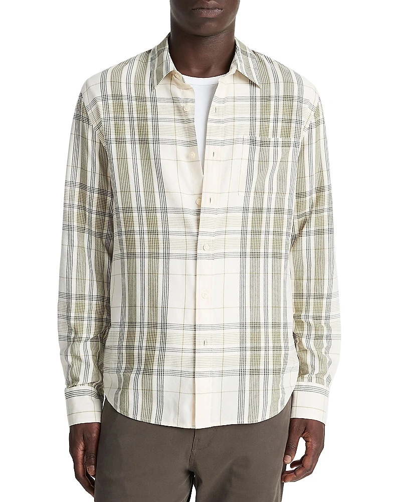 Vince Plaid Shirt Jacket