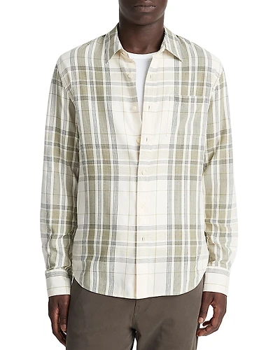 Vince Plaid Shirt Jacket