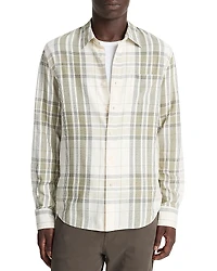 Vince Plaid Shirt Jacket