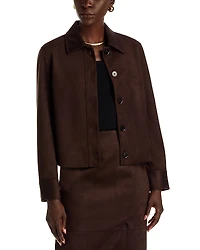 Elie Tahari The Naira Faux Suede Jacket