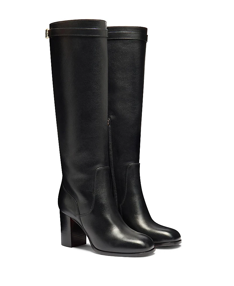 Santoni Women's Leather High-Heel Boot