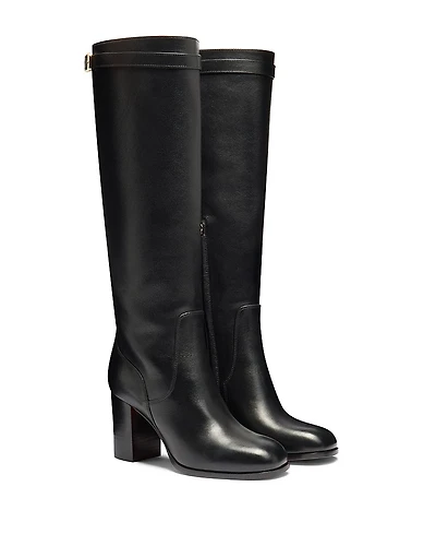Santoni Women's Leather High-Heel Boot